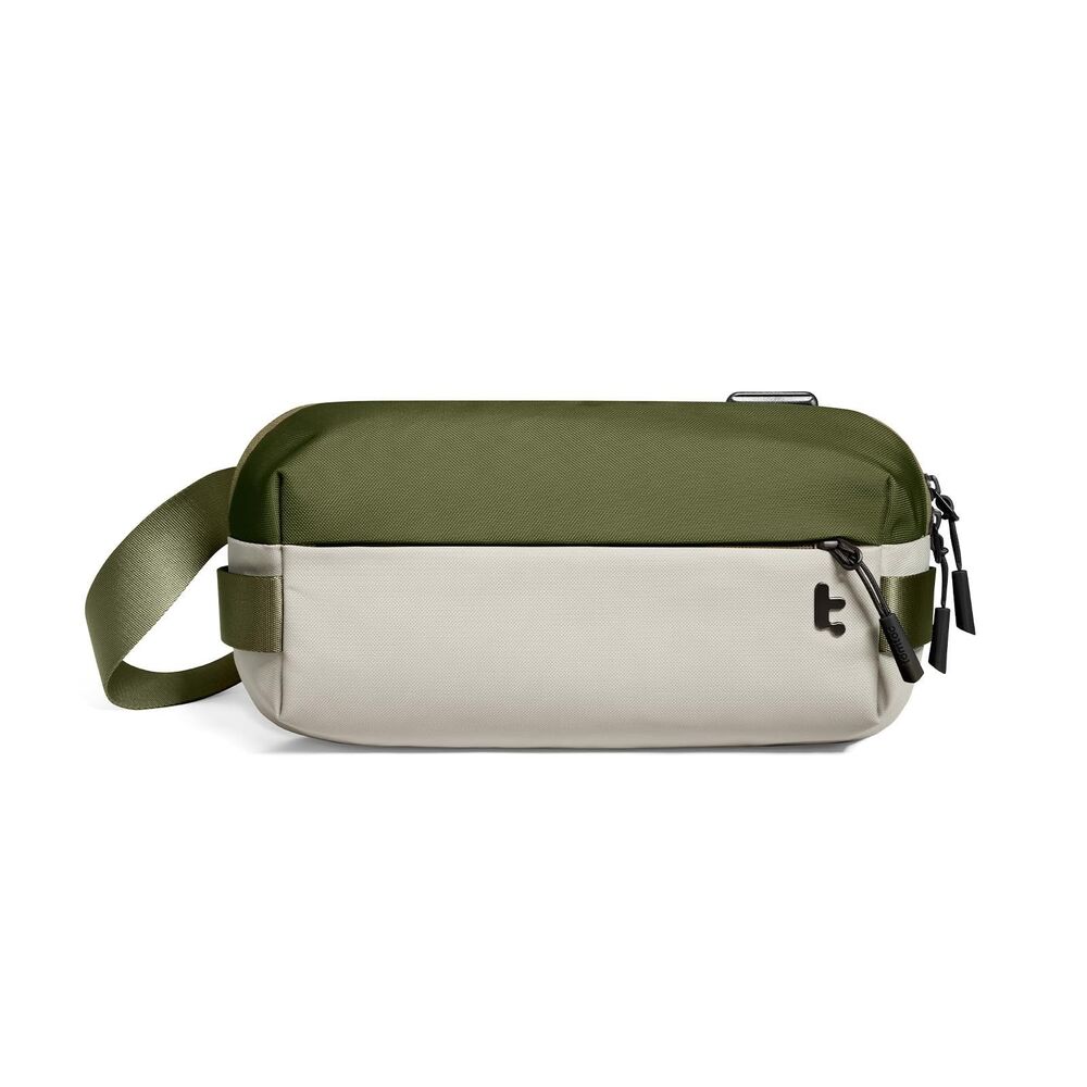 tomtoc 3L Compact EDC Sling Bag Crossbody Chest Daypack Green Water-Resistant